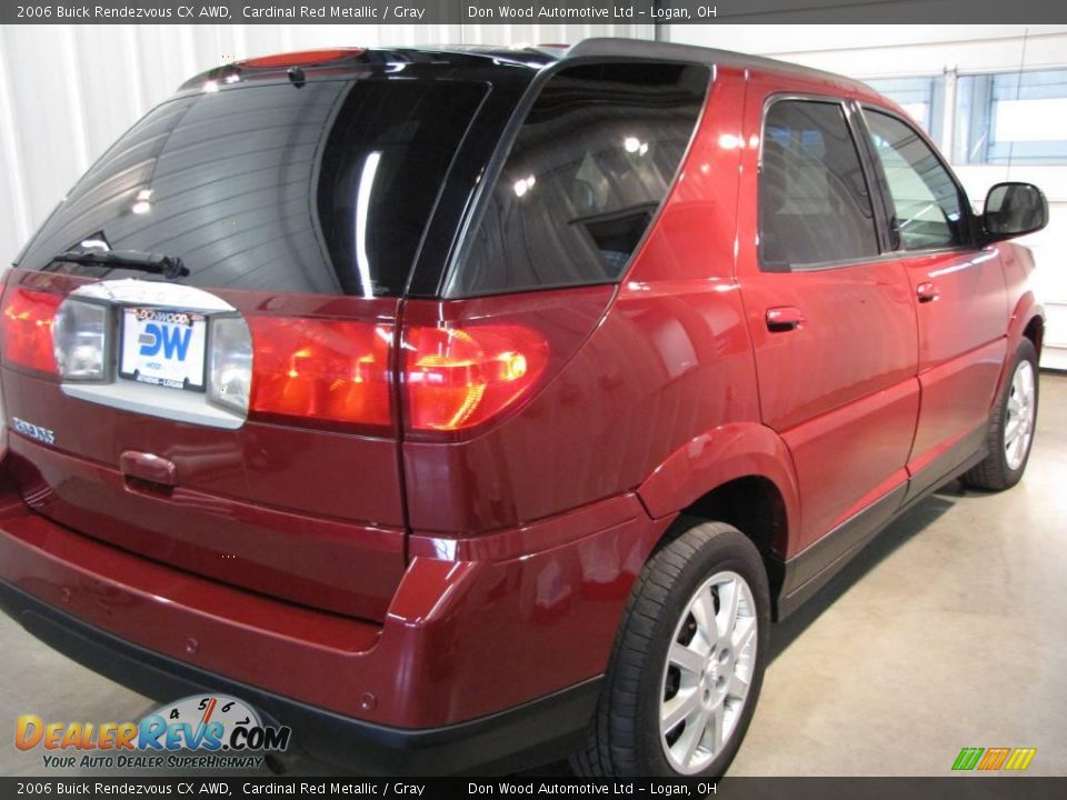 2006 Buick Rendezvous CX AWD Cardinal Red Metallic / Gray Photo #3
