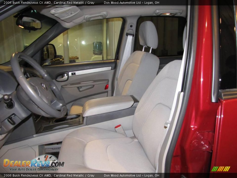 2006 Buick Rendezvous CX AWD Cardinal Red Metallic / Gray Photo #8