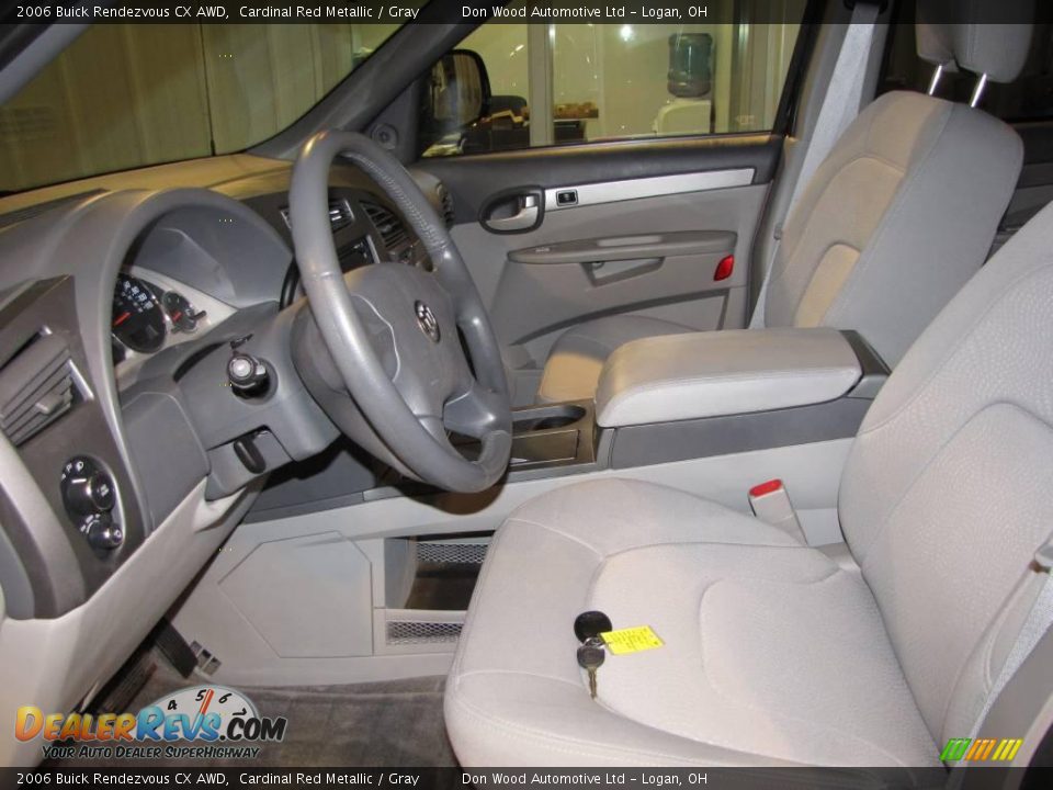 2006 Buick Rendezvous CX AWD Cardinal Red Metallic / Gray Photo #9