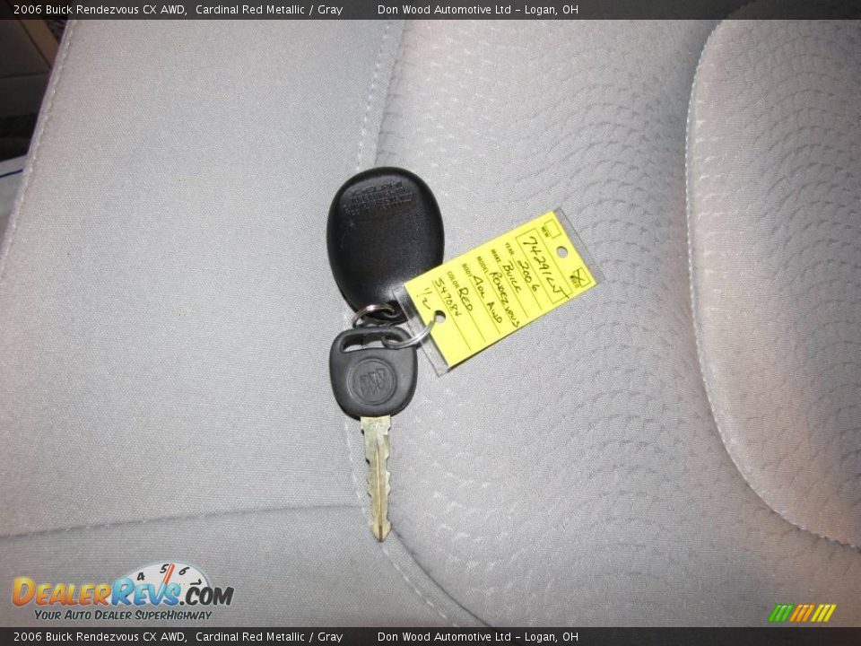2006 Buick Rendezvous CX AWD Cardinal Red Metallic / Gray Photo #14