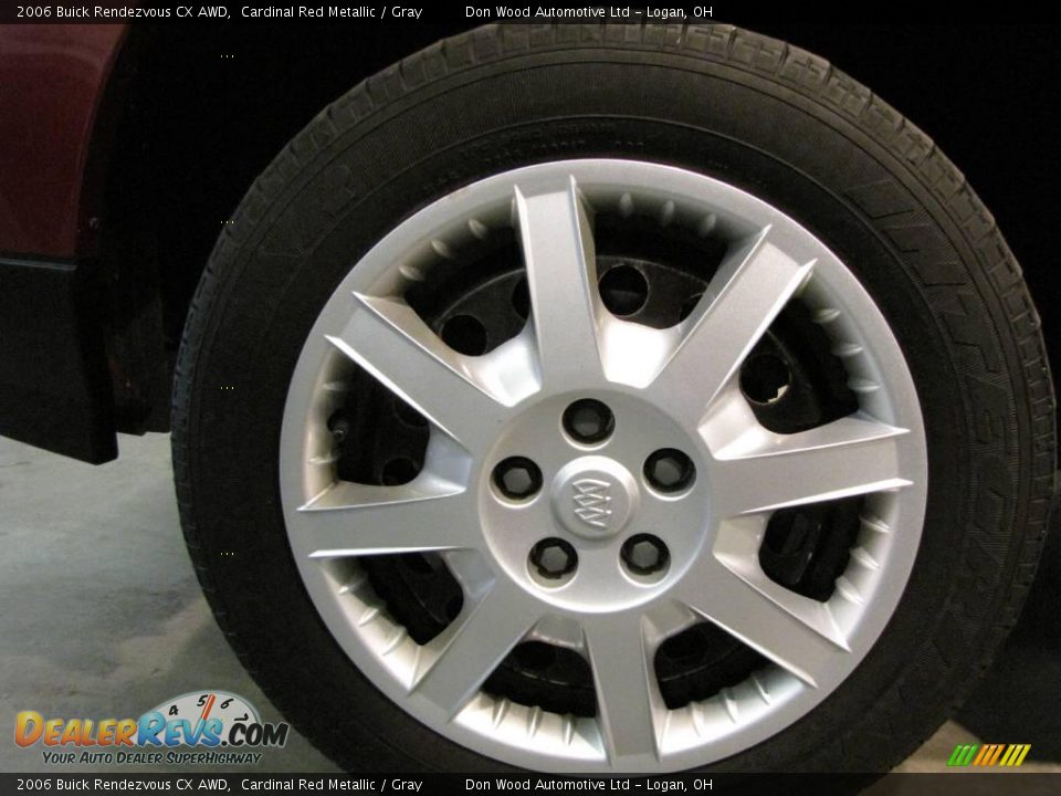 2006 Buick Rendezvous CX AWD Cardinal Red Metallic / Gray Photo #16