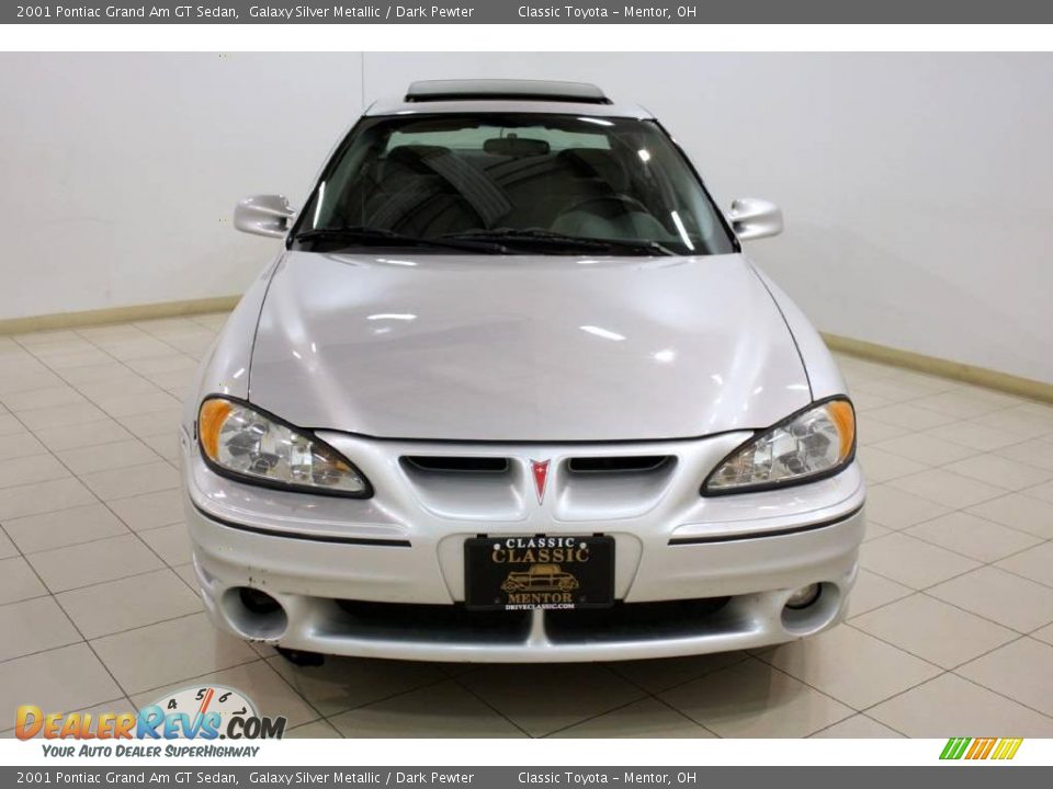 2001 Pontiac Grand Am GT Sedan Galaxy Silver Metallic / Dark Pewter Photo #2