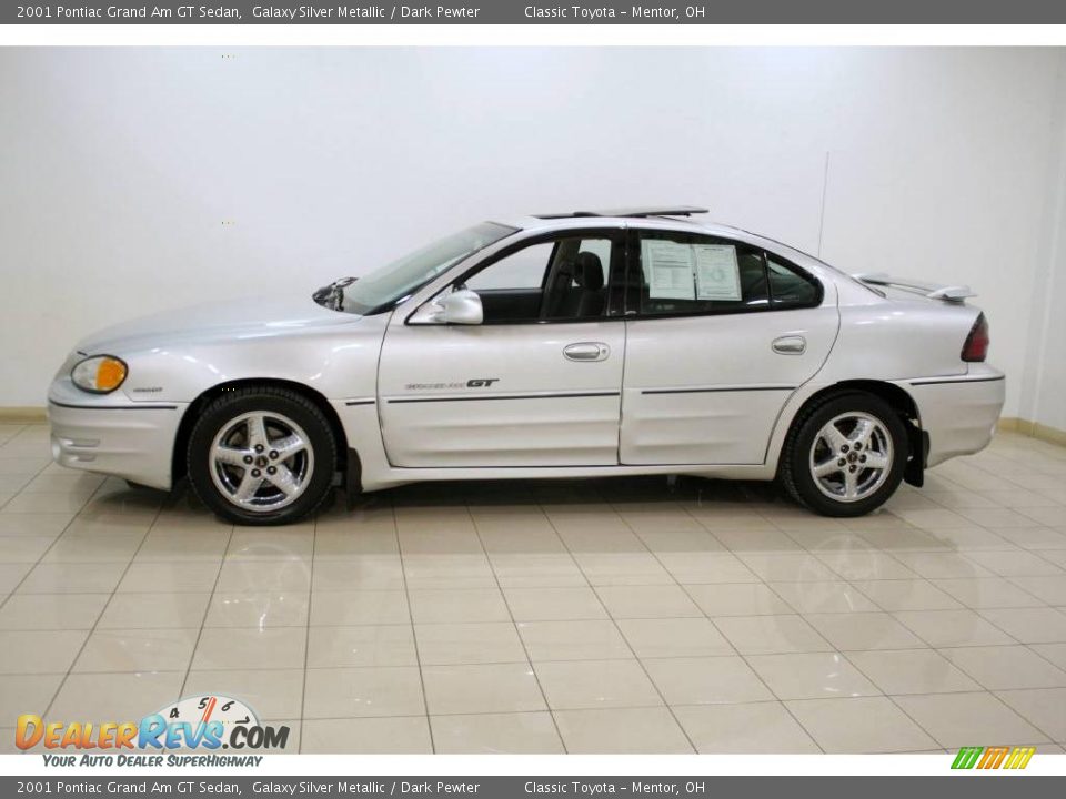 2001 Pontiac Grand Am GT Sedan Galaxy Silver Metallic / Dark Pewter Photo #4
