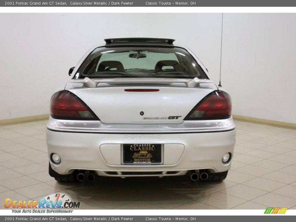 2001 Pontiac Grand Am GT Sedan Galaxy Silver Metallic / Dark Pewter Photo #6