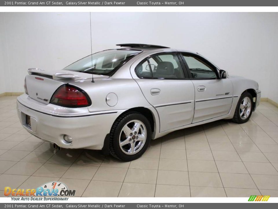 2001 Pontiac Grand Am GT Sedan Galaxy Silver Metallic / Dark Pewter Photo #7