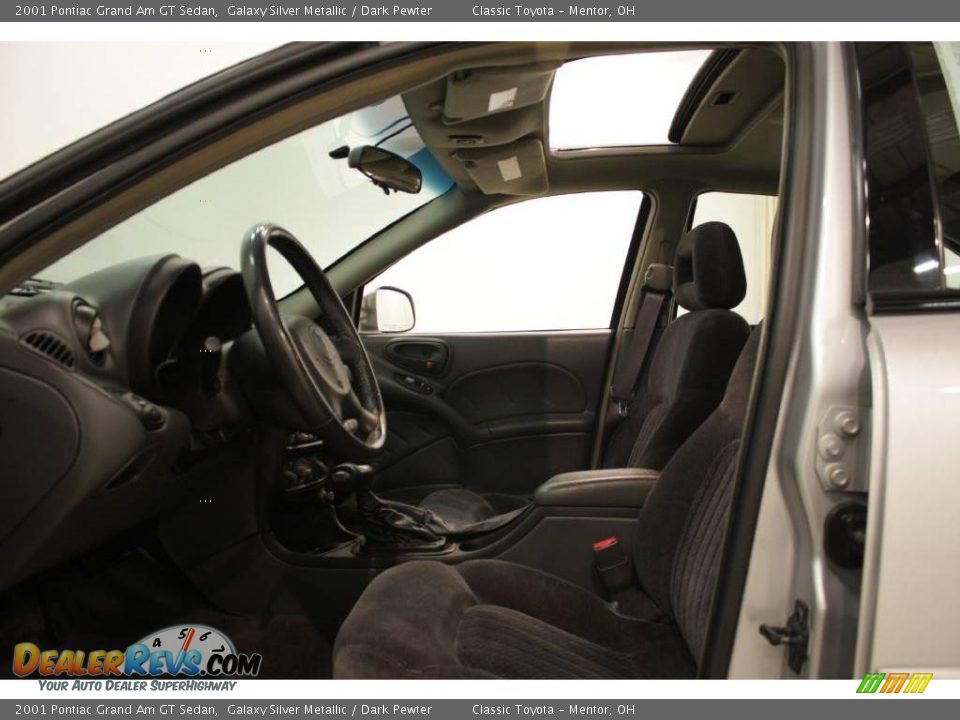 2001 Pontiac Grand Am GT Sedan Galaxy Silver Metallic / Dark Pewter Photo #9