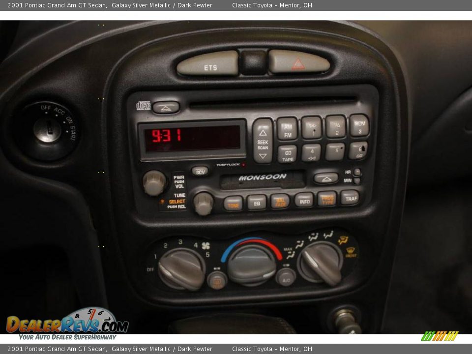 2001 Pontiac Grand Am GT Sedan Galaxy Silver Metallic / Dark Pewter Photo #13