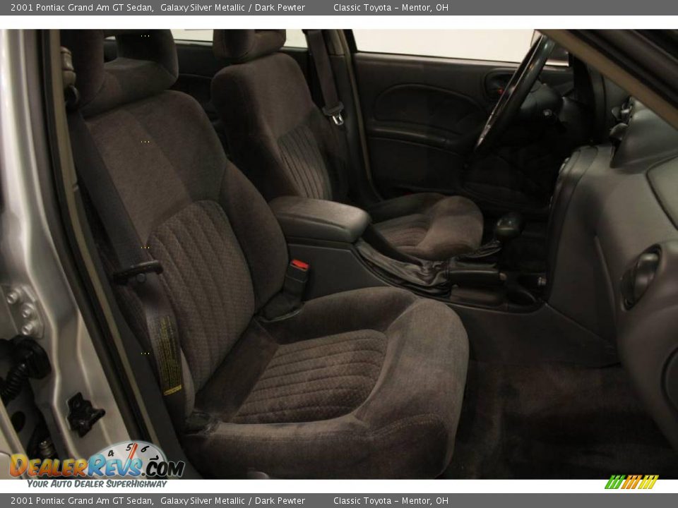 2001 Pontiac Grand Am GT Sedan Galaxy Silver Metallic / Dark Pewter Photo #15