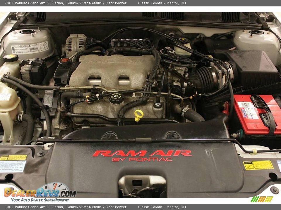 2001 Pontiac Grand Am GT Sedan Galaxy Silver Metallic / Dark Pewter Photo #19