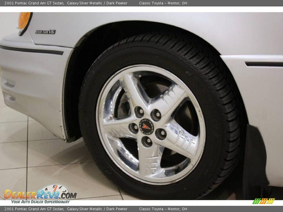 2001 Pontiac Grand Am GT Sedan Galaxy Silver Metallic / Dark Pewter Photo #21