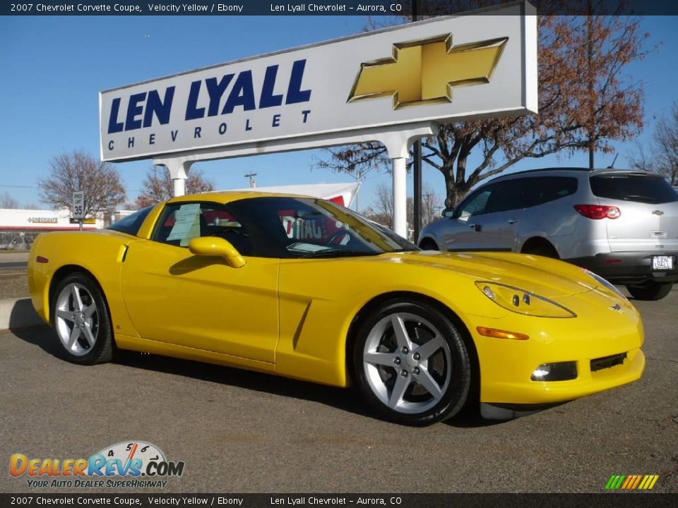 2007 Chevrolet Corvette Coupe Velocity Yellow / Ebony Photo #1