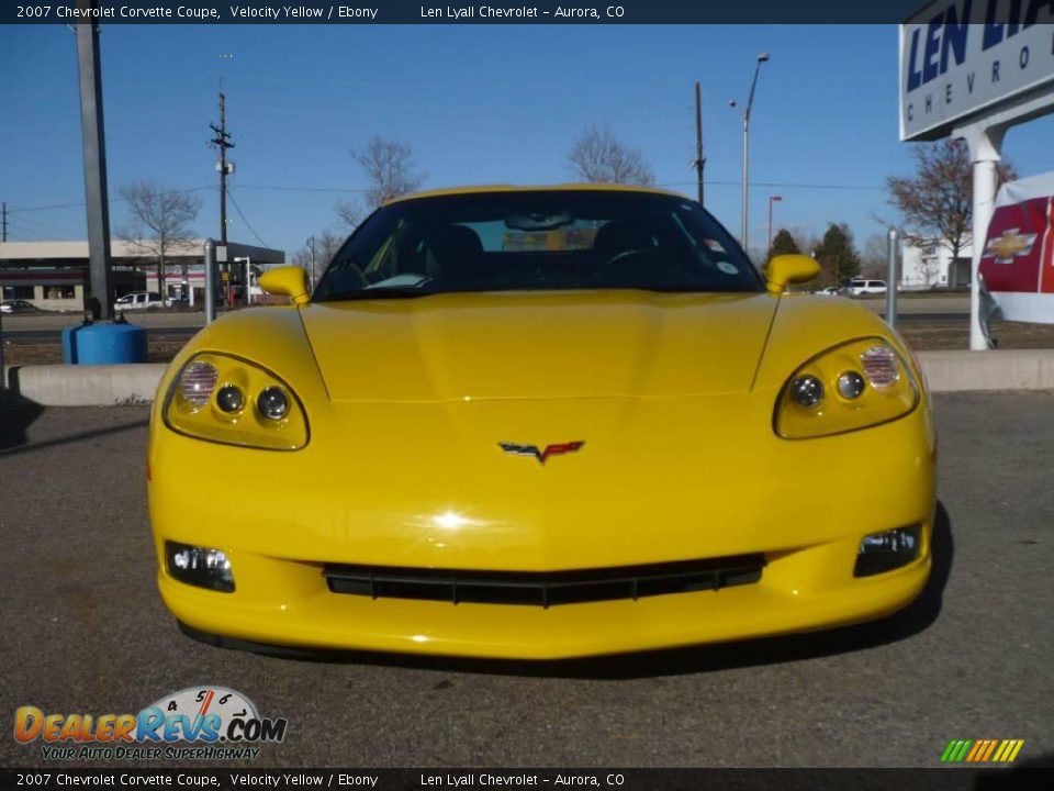 2007 Chevrolet Corvette Coupe Velocity Yellow / Ebony Photo #2