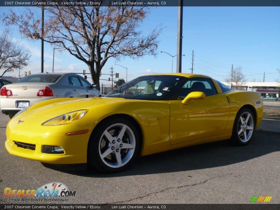 2007 Chevrolet Corvette Coupe Velocity Yellow / Ebony Photo #3
