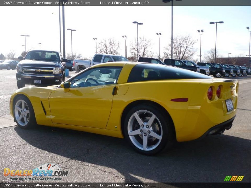 2007 Chevrolet Corvette Coupe Velocity Yellow / Ebony Photo #4