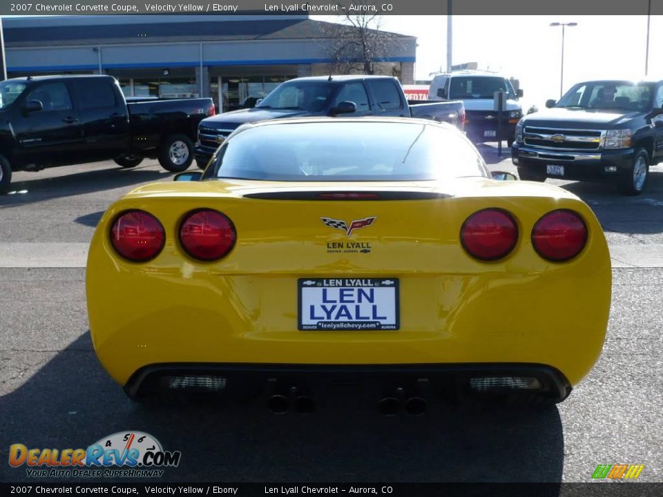 2007 Chevrolet Corvette Coupe Velocity Yellow / Ebony Photo #5