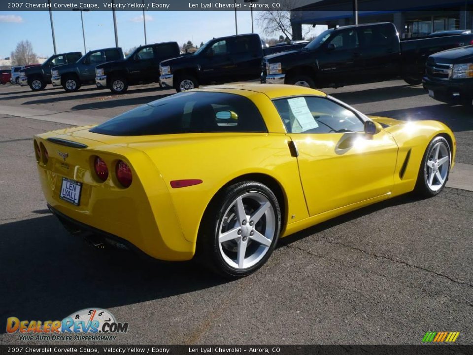2007 Chevrolet Corvette Coupe Velocity Yellow / Ebony Photo #6