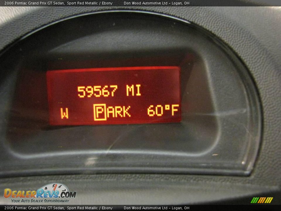 2006 Pontiac Grand Prix GT Sedan Sport Red Metallic / Ebony Photo #10