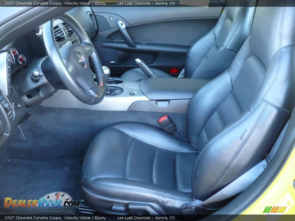 2007 Chevrolet Corvette Coupe Velocity Yellow / Ebony Photo #11