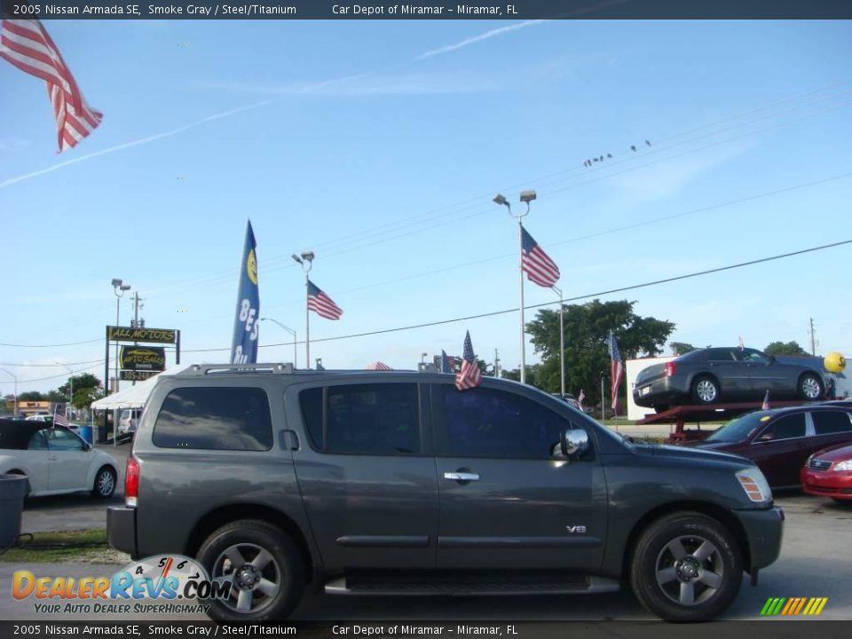 2005 Nissan Armada SE Smoke Gray / Steel/Titanium Photo #2