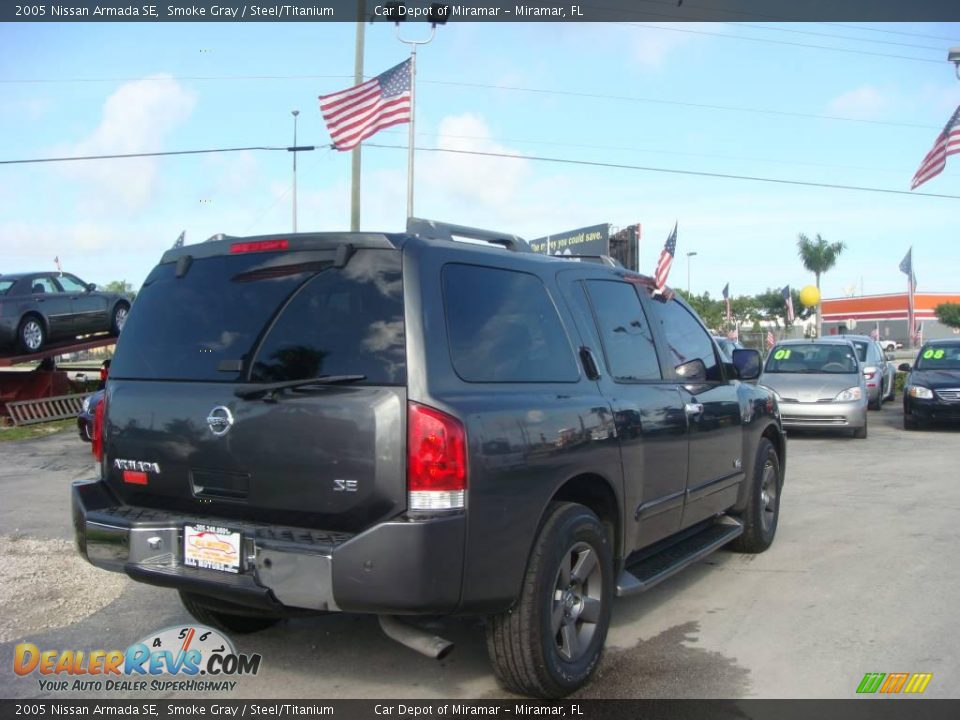 2005 Nissan Armada SE Smoke Gray / Steel/Titanium Photo #3