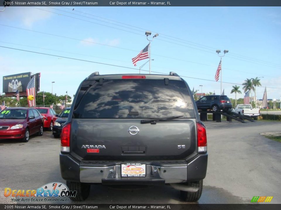 2005 Nissan Armada SE Smoke Gray / Steel/Titanium Photo #4