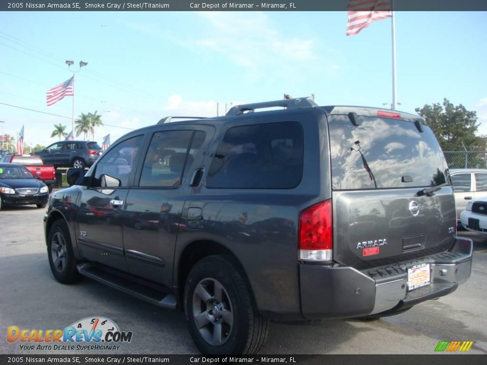 2005 Nissan Armada SE Smoke Gray / Steel/Titanium Photo #6