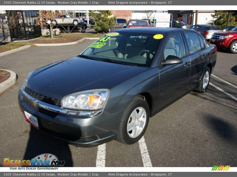 2005 Chevrolet Malibu LS V6 Sedan Medium Gray Metallic / Gray Photo #1