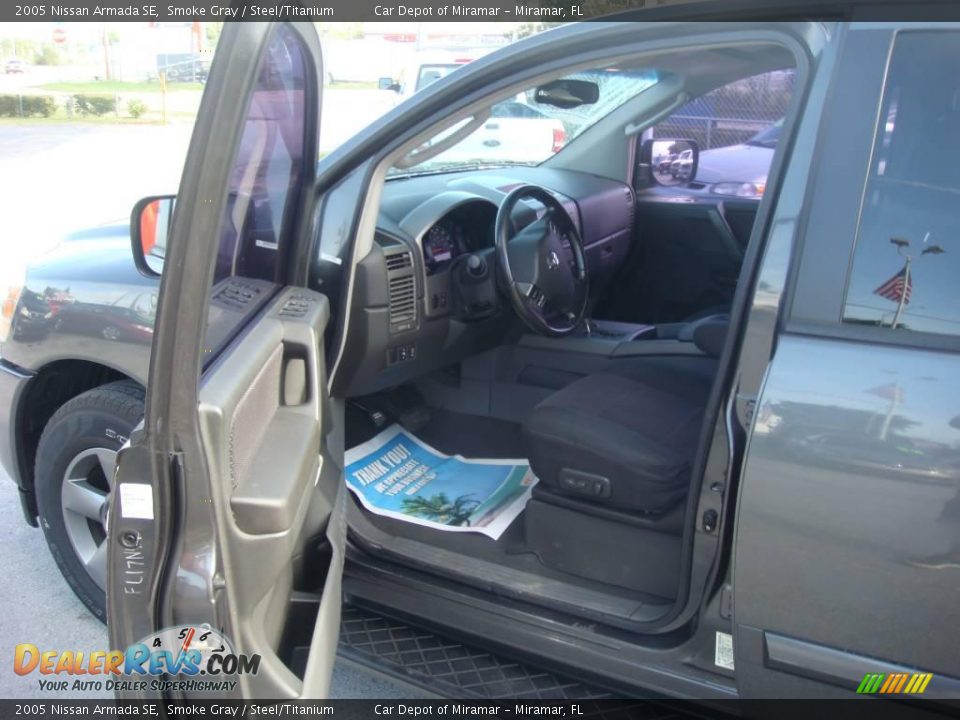 2005 Nissan Armada SE Smoke Gray / Steel/Titanium Photo #10