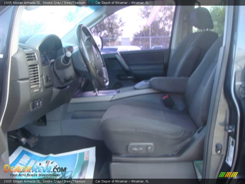 2005 Nissan Armada SE Smoke Gray / Steel/Titanium Photo #11