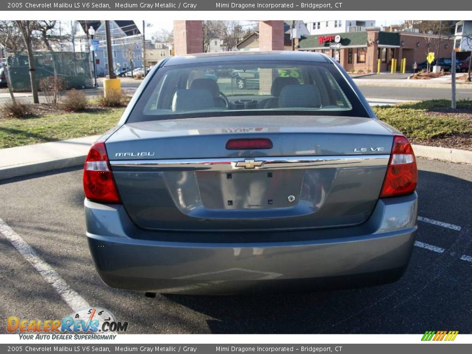 2005 Chevrolet Malibu LS V6 Sedan Medium Gray Metallic / Gray Photo #5