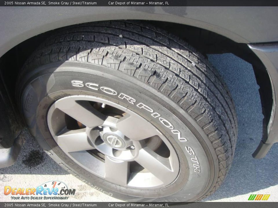 2005 Nissan Armada SE Smoke Gray / Steel/Titanium Photo #16
