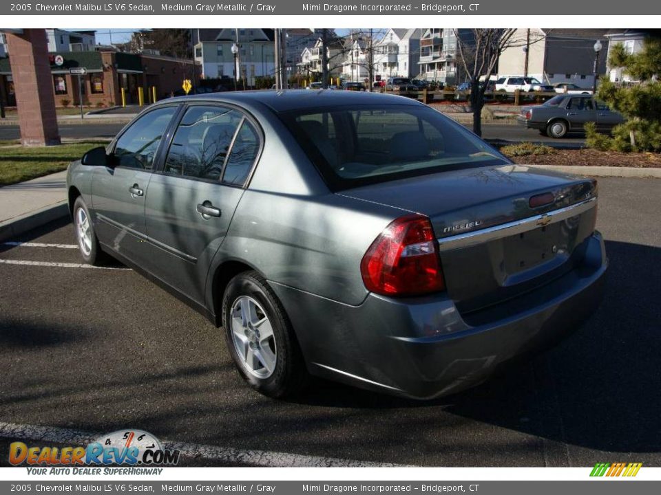 2005 Chevrolet Malibu LS V6 Sedan Medium Gray Metallic / Gray Photo #7
