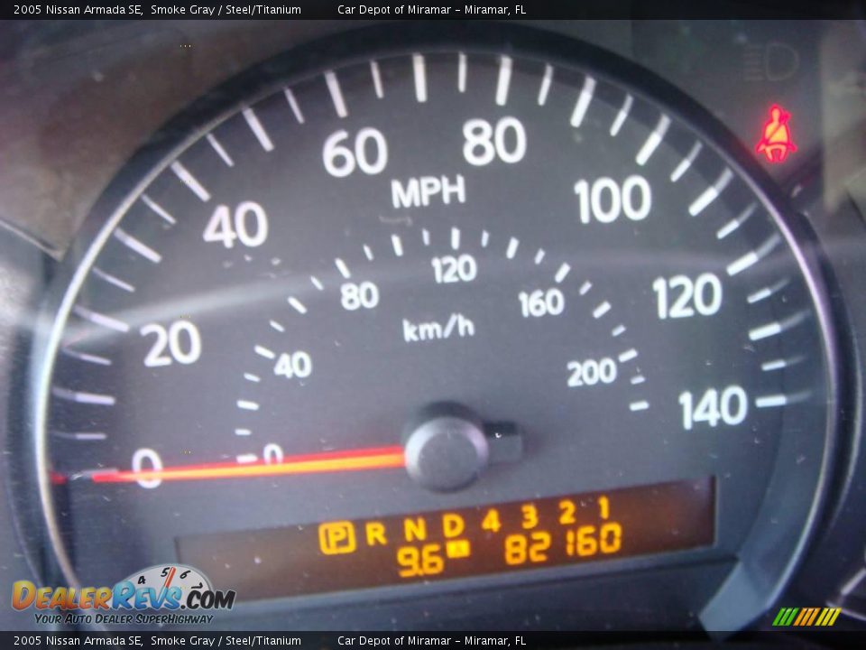 2005 Nissan Armada SE Smoke Gray / Steel/Titanium Photo #18