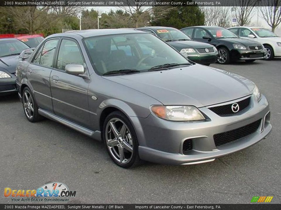 2003 Mazda Protege MAZDASPEED Sunlight Silver Metallic / Off Black Photo #1