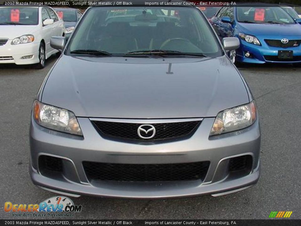 2003 Mazda Protege MAZDASPEED Sunlight Silver Metallic / Off Black Photo #2