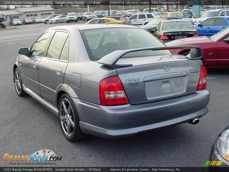 2003 Mazda Protege MAZDASPEED Sunlight Silver Metallic / Off Black Photo #4