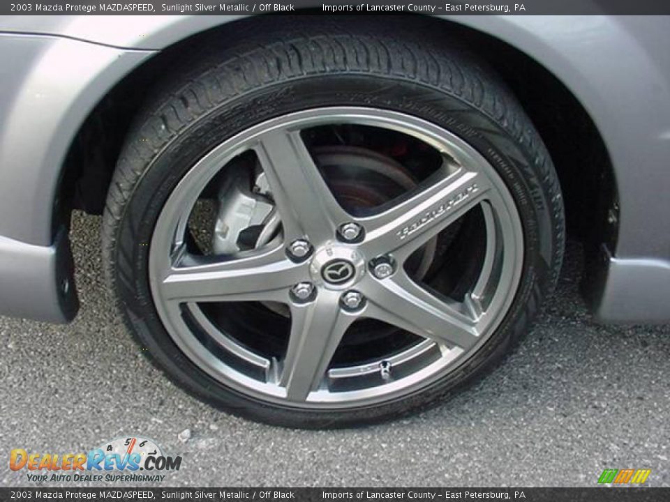 2003 Mazda Protege MAZDASPEED Sunlight Silver Metallic / Off Black Photo #6