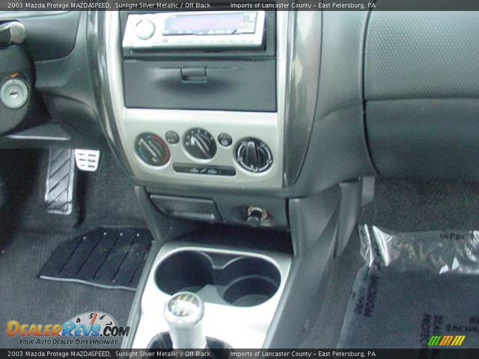 2003 Mazda Protege MAZDASPEED Sunlight Silver Metallic / Off Black Photo #8