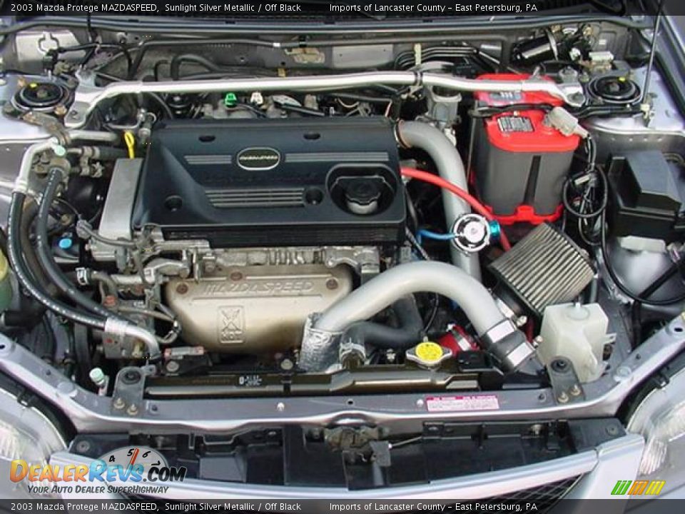 2003 Mazda Protege MAZDASPEED Sunlight Silver Metallic / Off Black Photo #9
