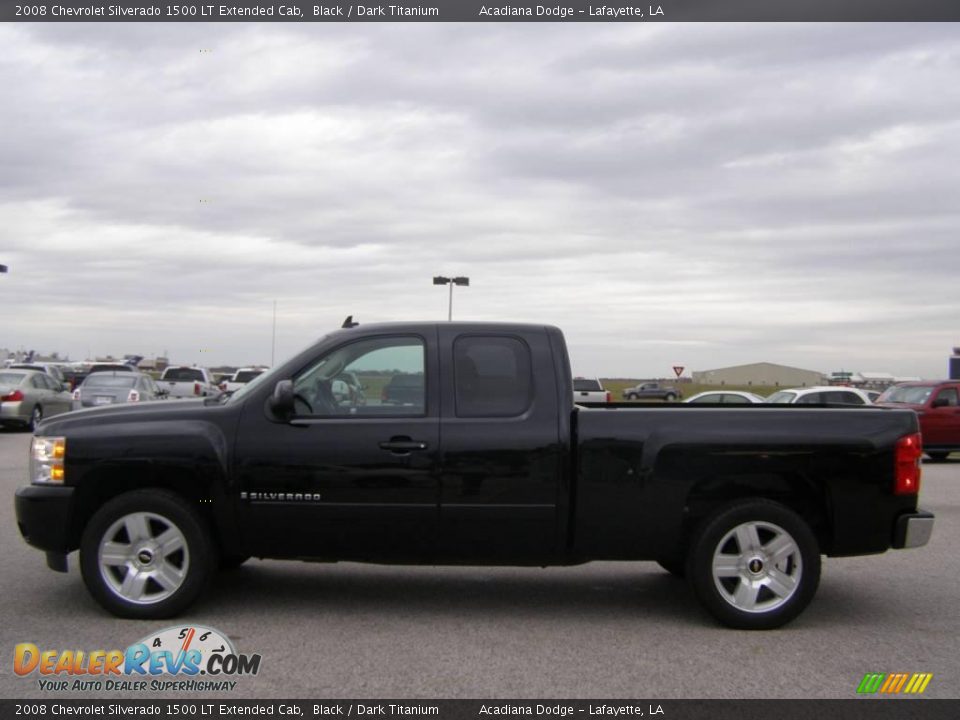 2008 Chevrolet Silverado 1500 LT Extended Cab Black / Dark Titanium Photo #6