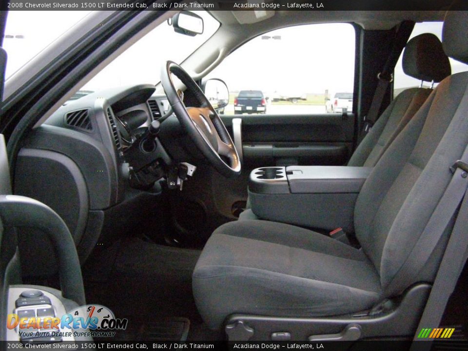 2008 Chevrolet Silverado 1500 LT Extended Cab Black / Dark Titanium Photo #8