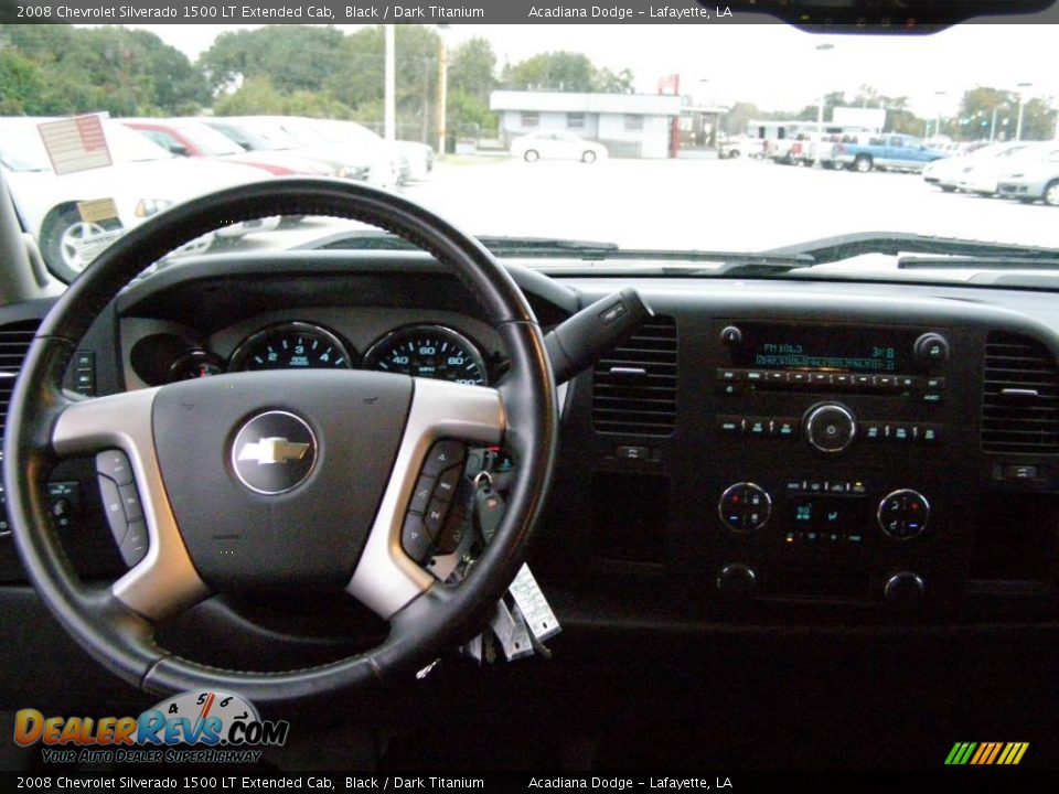2008 Chevrolet Silverado 1500 LT Extended Cab Black / Dark Titanium Photo #10
