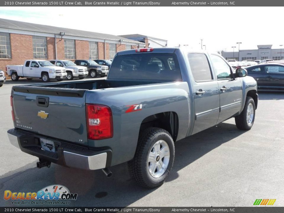 2010 Chevrolet Silverado 1500 LT Crew Cab Blue Granite Metallic / Light Titanium/Ebony Photo #5