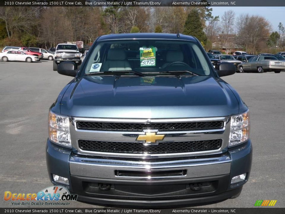2010 Chevrolet Silverado 1500 LT Crew Cab Blue Granite Metallic / Light Titanium/Ebony Photo #7