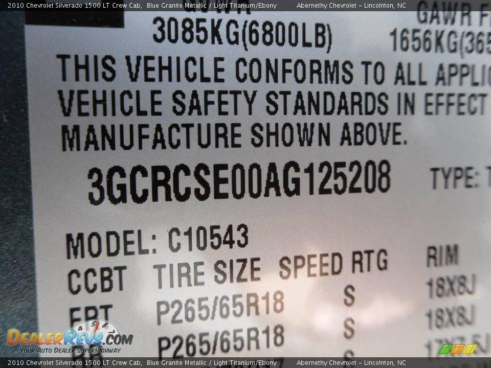 2010 Chevrolet Silverado 1500 LT Crew Cab Blue Granite Metallic / Light Titanium/Ebony Photo #11
