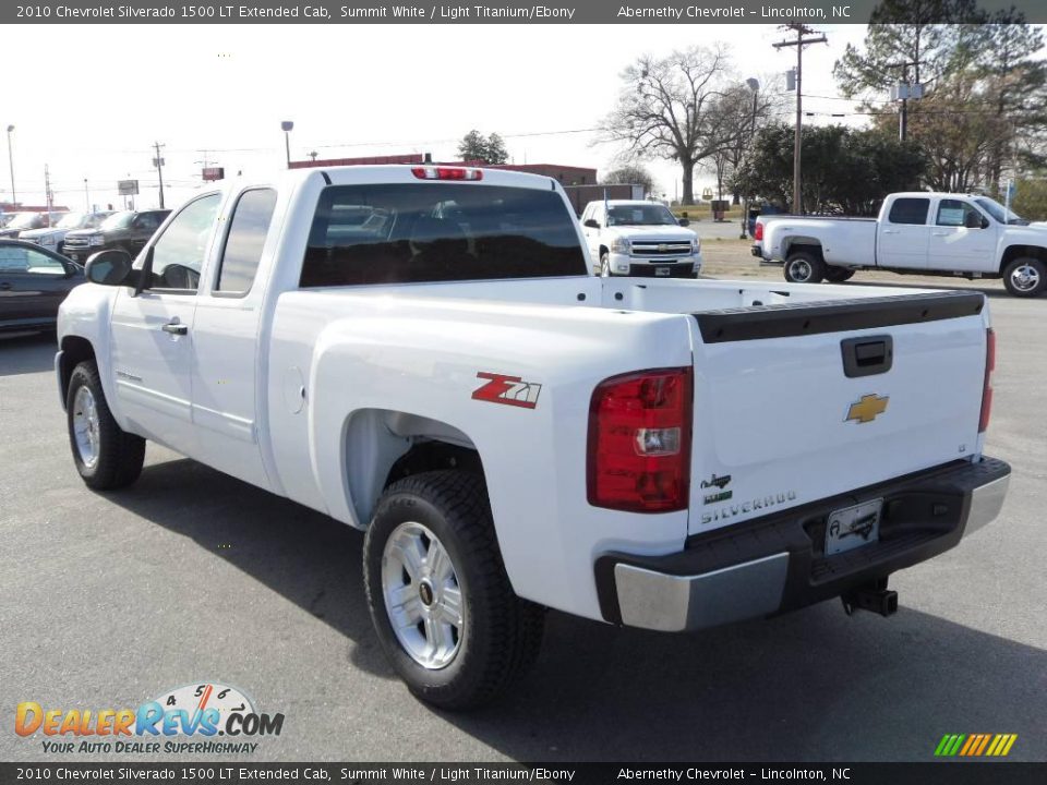 2010 Chevrolet Silverado 1500 LT Extended Cab Summit White / Light Titanium/Ebony Photo #2