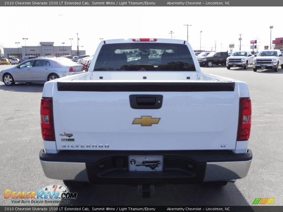 2010 Chevrolet Silverado 1500 LT Extended Cab Summit White / Light Titanium/Ebony Photo #3
