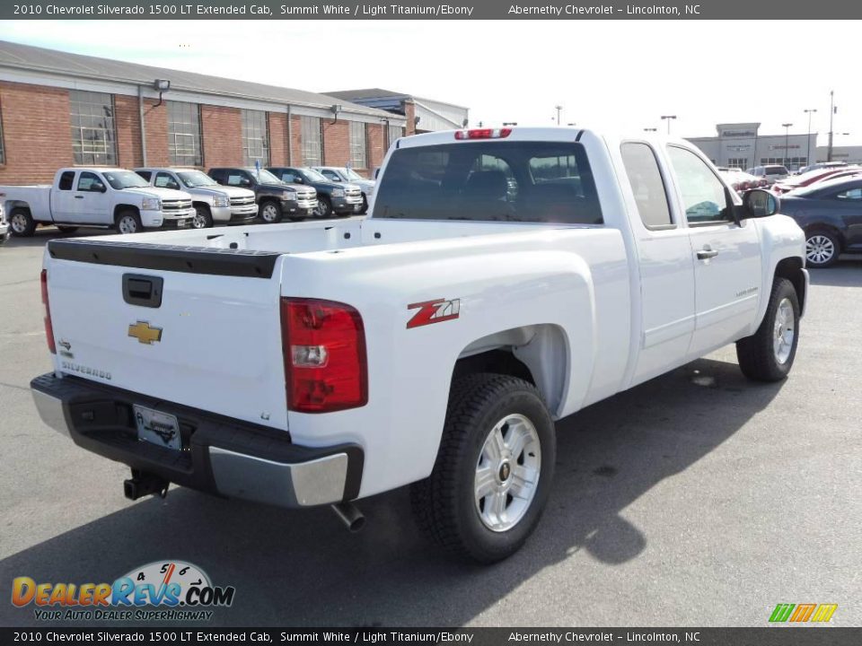 2010 Chevrolet Silverado 1500 LT Extended Cab Summit White / Light Titanium/Ebony Photo #5