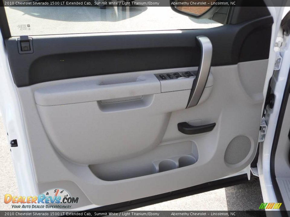 2010 Chevrolet Silverado 1500 LT Extended Cab Summit White / Light Titanium/Ebony Photo #8