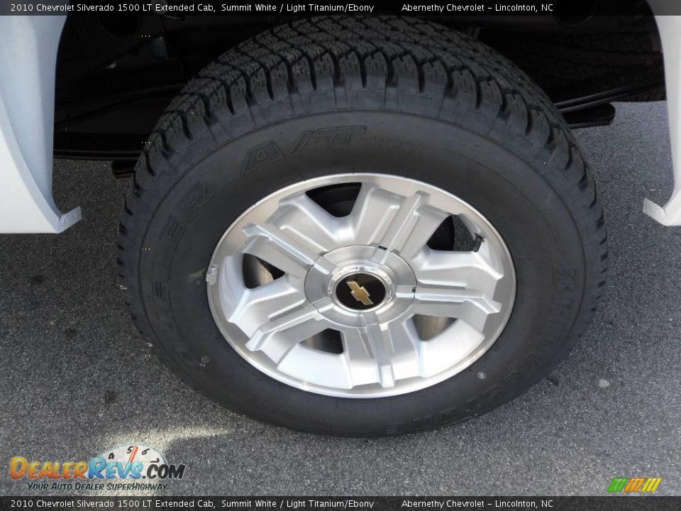 2010 Chevrolet Silverado 1500 LT Extended Cab Summit White / Light Titanium/Ebony Photo #13